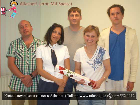 Группа изучавшая немецкий в Atlasnet. Tallinn